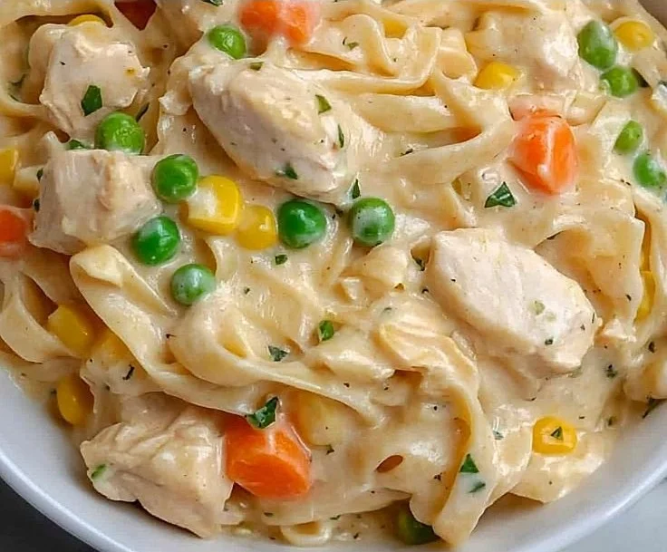 Classic Chicken Pot Pie Pasta 4 Classic Chicken Pot Pie Pasta