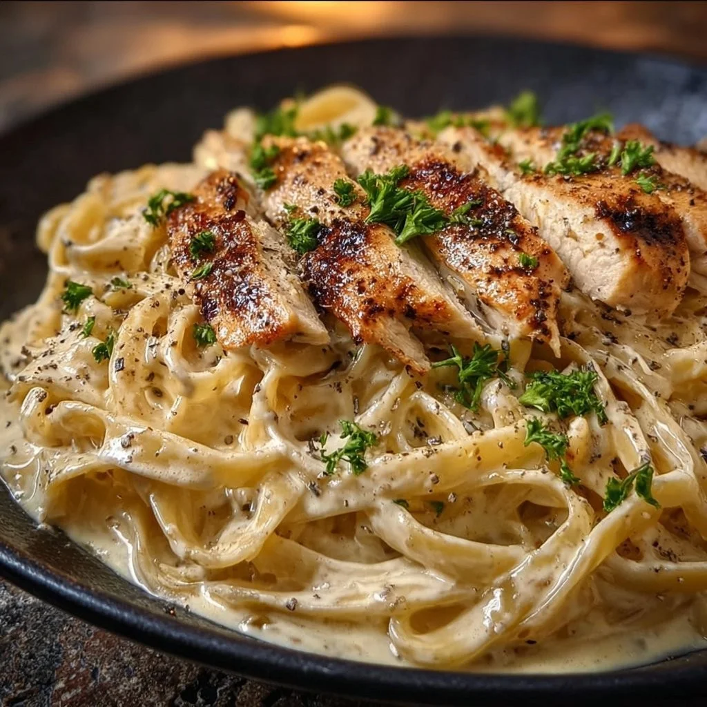 Creamy Chicken Fettuccine Alfredo