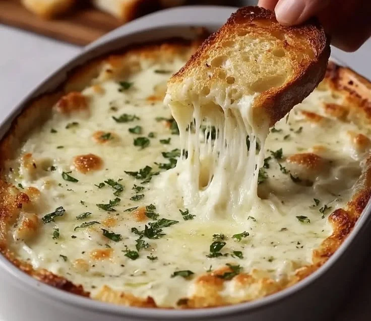 Creamy Garlic Bread Dip 2 Creamy Garlic Bread Dip