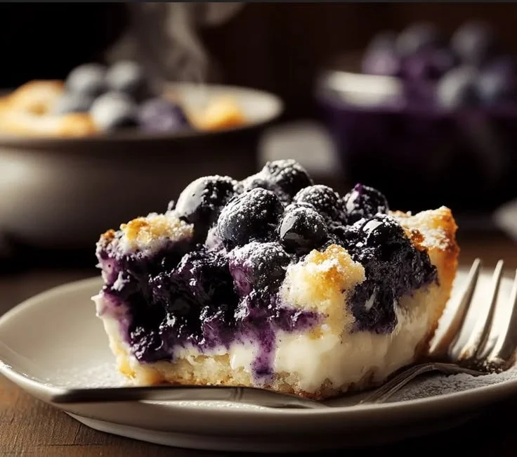 Irresistibly Easy Cheesecake Blueberry Dump Cake Delight