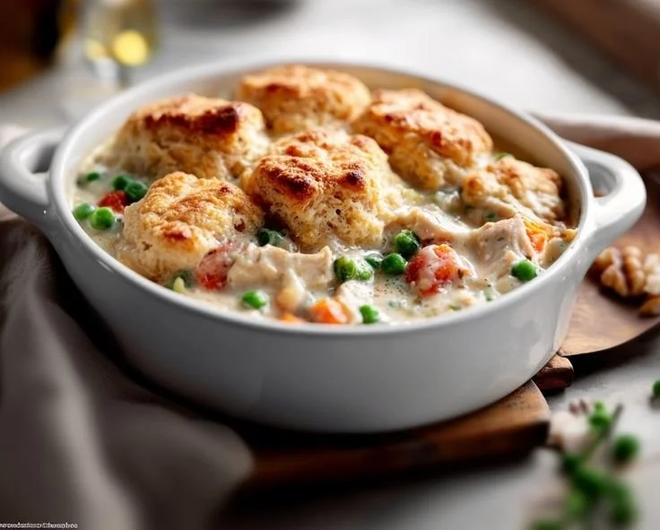 Easy Chicken Pot Pie Cobbler 4 Easy Chicken Pot Pie Cobbler