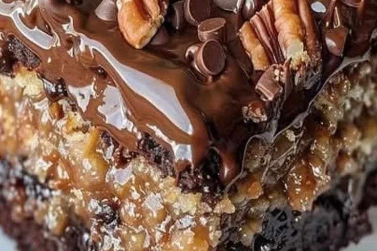 Easy German Chocolate Poke Cake