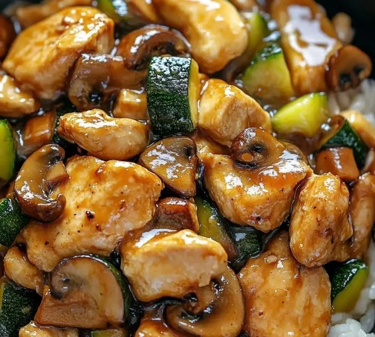 Easy Panda Express Mushroom Chicken Copycat 3 Delicious Easy Panda Express Mushroom Chicken Copycat recipe served on a plate