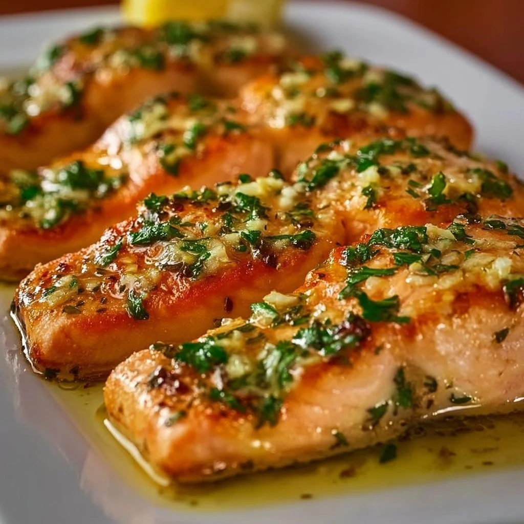 Garlic Butter Baked Salmon