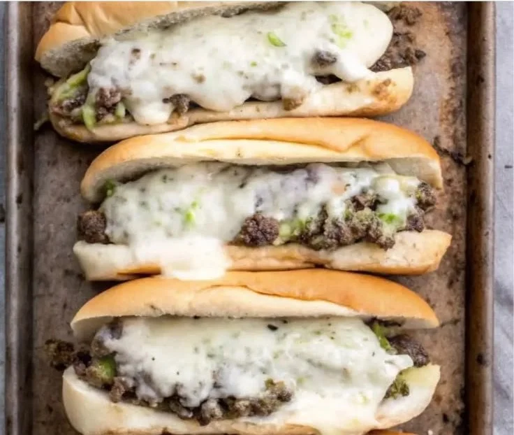 Ground Beef Philly Cheesesteaks