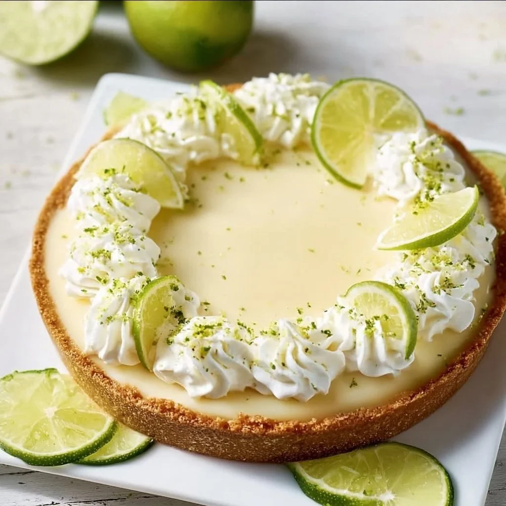 Key Lime Pie 3 Delicious slice of Key Lime Pie topped with whipped cream and lime zest.