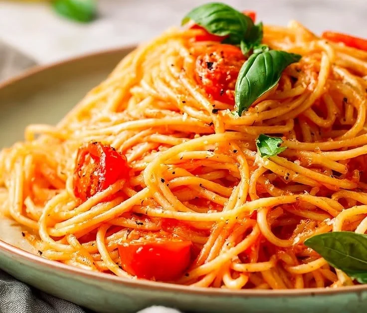 Quick Cheesy Tomato Garlic Pasta