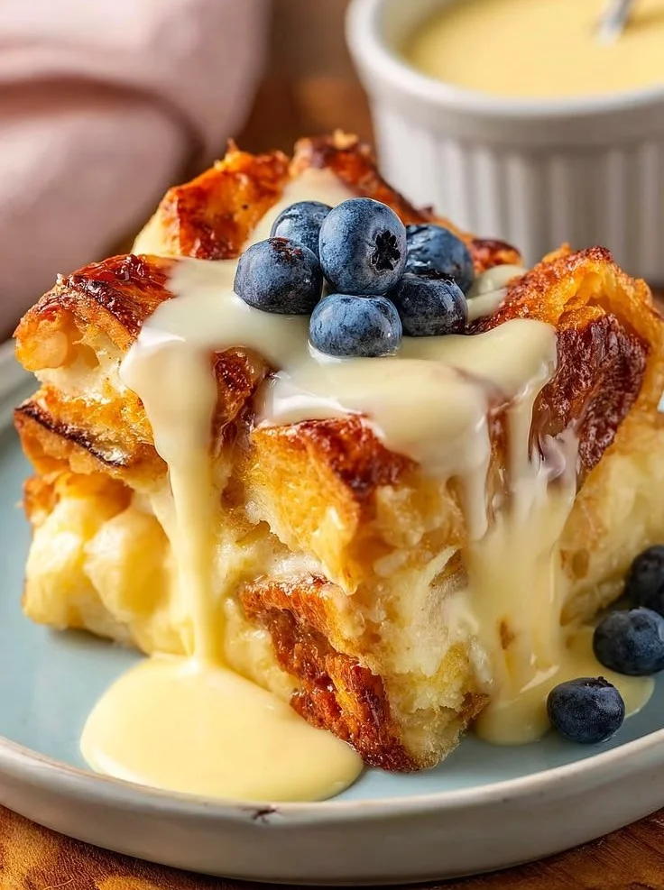 Quick Croissant Bread Pudding