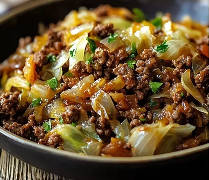 Savory Beef and Cabbage Skillet