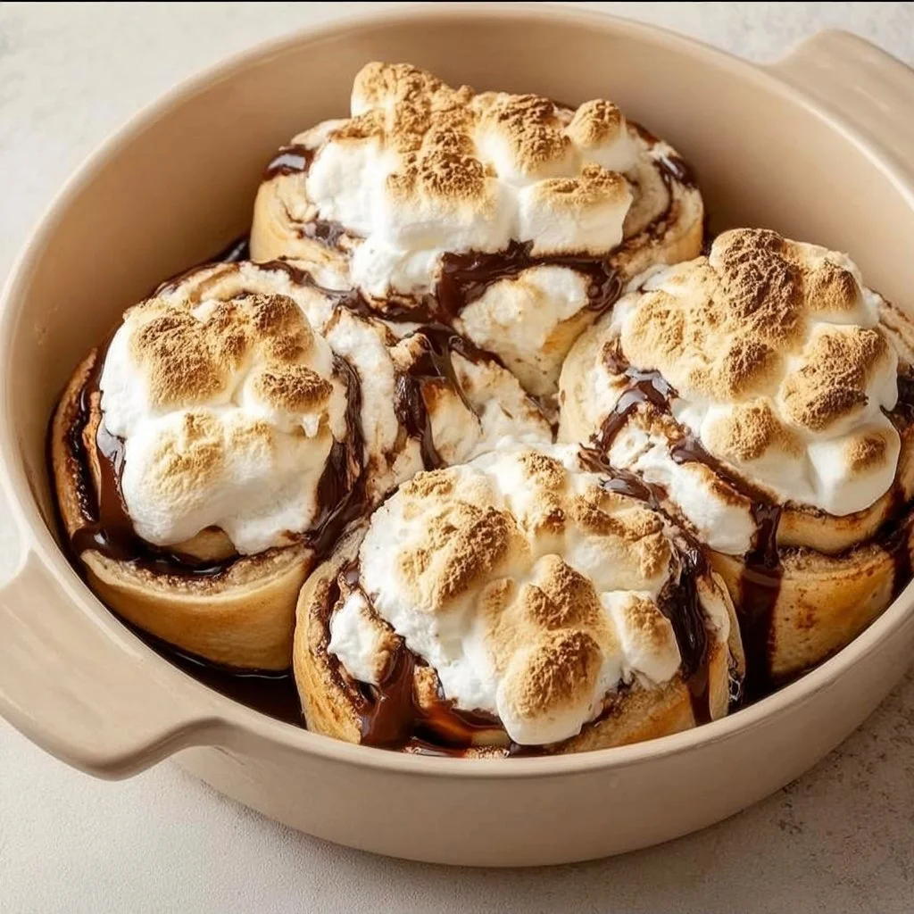Delicious S'mores Roll Ups with chocolate and marshmallows