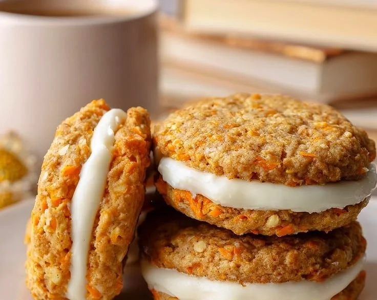 Sweet Carrot Cake Sandwich Cookies