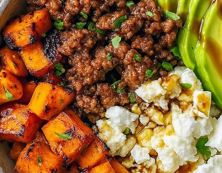 Viral Hot Honey Ground Beef Bowl