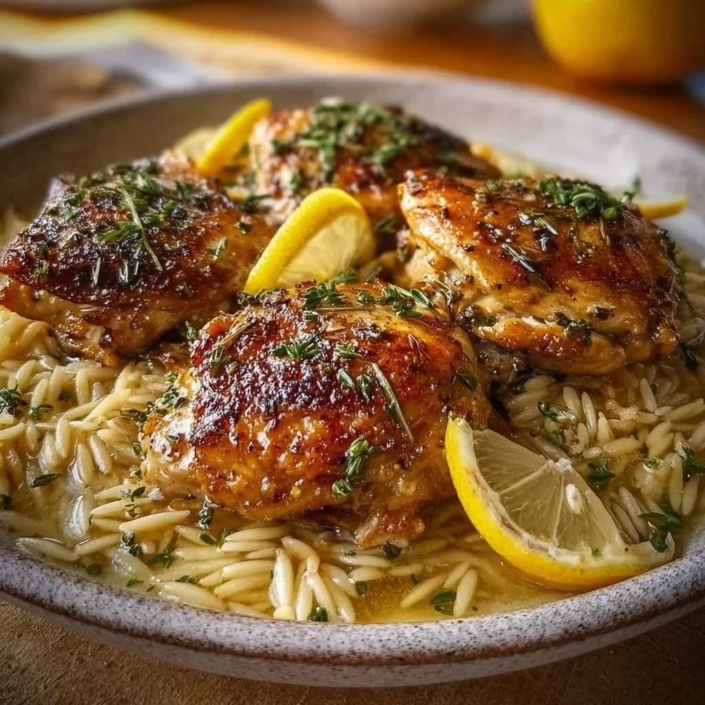 Greek Lemon Chicken and Orzo