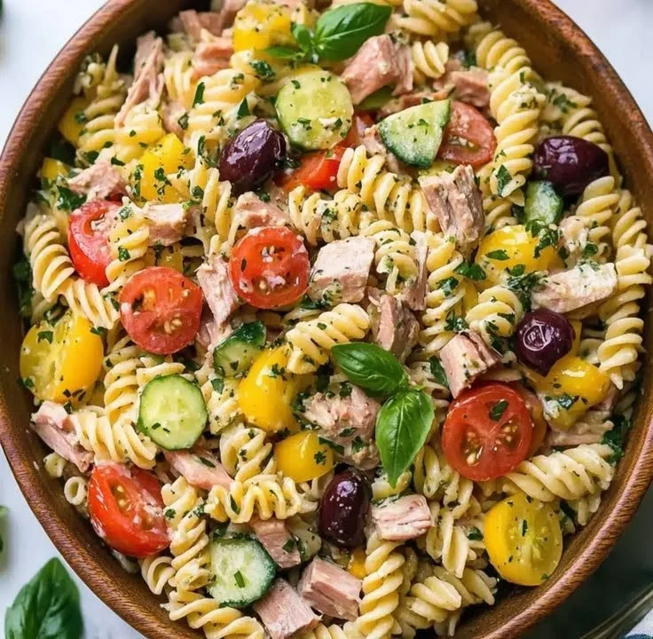 Mediterranean Tuna Pasta Salad