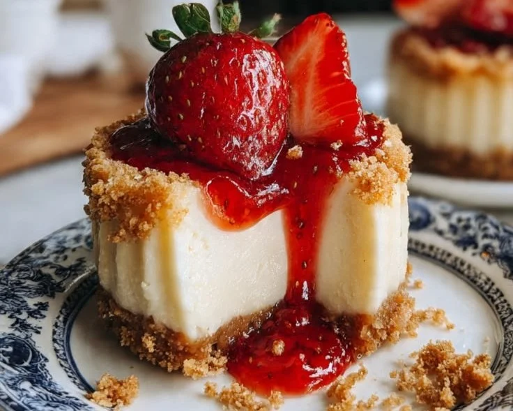 Mini Strawberry Cheesecake Bites