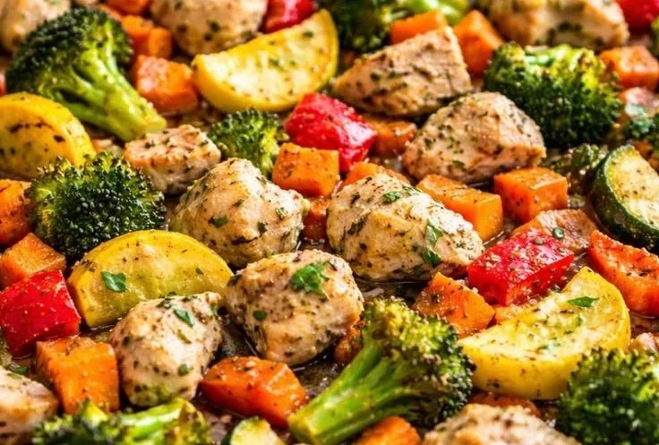 Sheet Pan Chicken and Vegetables 4 Sheet Pan Chicken and Vegetables