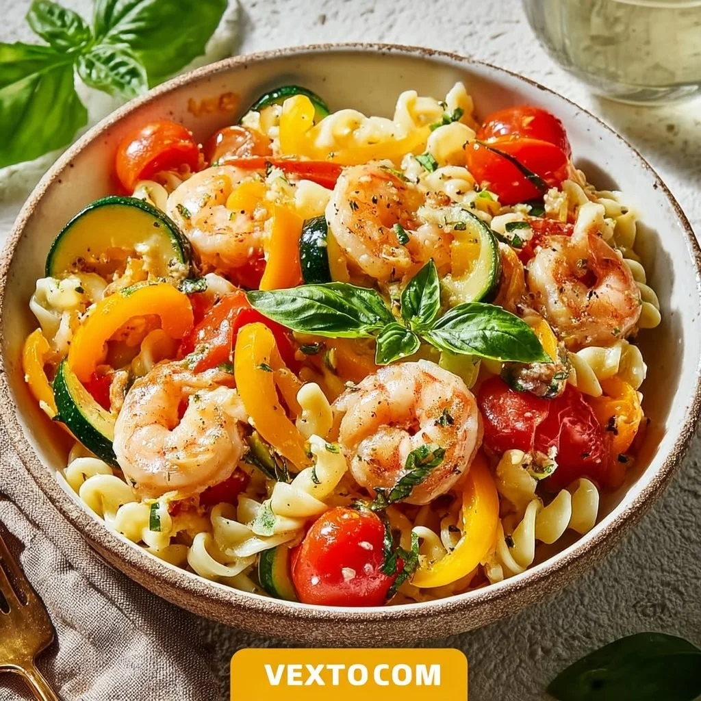 Shrimp Primavera Pasta 4 Shrimp Primavera Pasta