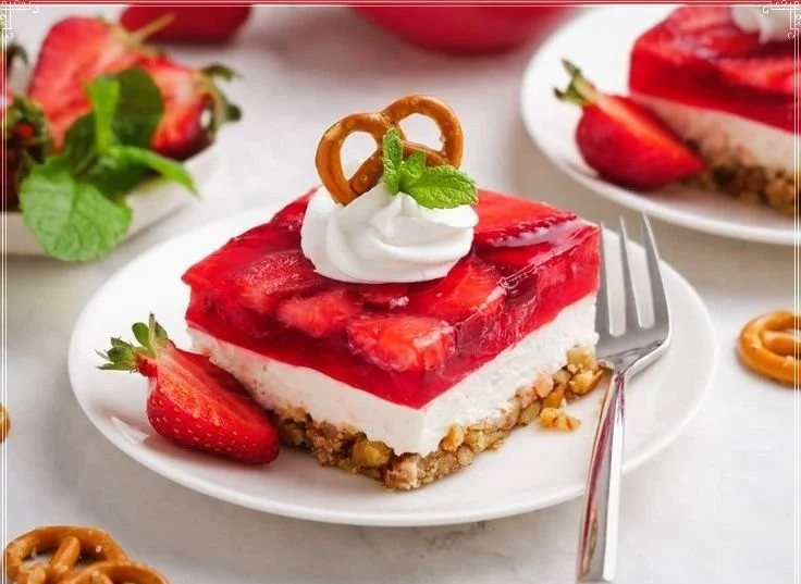 Strawberry Pretzel Salad 4 Strawberry Pretzel Salad